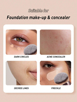 Pinceau de fond de teint professionnel unique, pinceau cosmétique de haute qualité, pinceau plat pour le maquillage, logo privé en stock
