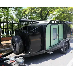 Manley Fiberglass Lightweight Teardrop Caravan Trailer Camper Mobile Trailer Tiny Home Camper With Bathroom Offroad
