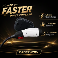 Adaptateur EV SAE J1772 vers IEC 62196, adaptateur Tesla vers SAE J1772 Type 1 vers Type 2, adaptateurs pour voitures électriques commerciales
