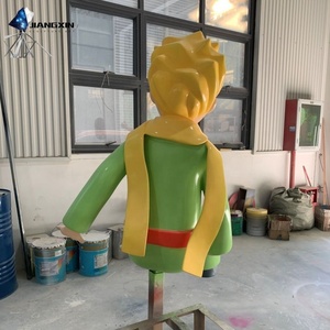 Escultura de dibujos animados del <span class=keywords><strong>Principito</strong></span>, personalización de IP de marca, adorno decorativo comercial de fibra de vidrio - Product Image 4