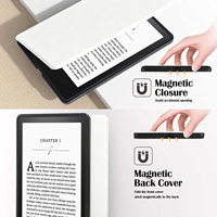 Casing Kulit PU Custom Print untuk Kindle Paperwhite Generasi ke-12 KPW6 7'' Hard PC Anti Benturan dengan Tali Pegangan
