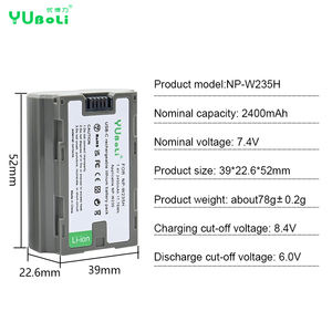 Nuevas baterías digitales de carga USB tipo C, batería para cámaras Fujifilm GFX100S, NPW235, <span class=keywords><strong>NP</strong></span> <span class=keywords><strong>W235</strong></span>, 2, 1 unidad - Product Image 6