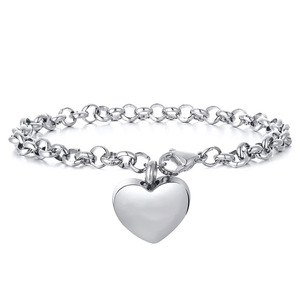 Neues Hot Heart Urn Crema tion Armband für Asche Edelstahl Asche Schmuck Dog Paw Print Urne für Haustier Tiere Asche - Product Image 6