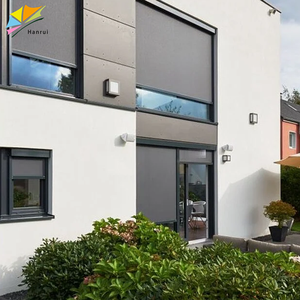 Kích thước tùy chỉnh màn hình Zip ngoài trời mù cơ giới con lăn kim loại không thấm nước ziptrack cửa sổ ngoài trời Shades cửa chớp - Product Image 3