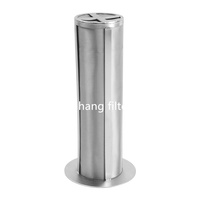Kartrid Filter jala tenun 304 baja tahan karat tahan lama baru dengan kekuatan tinggi kapasitas 100L untuk filtrasi cairan industri