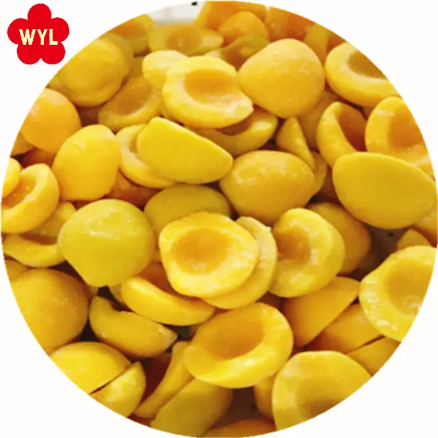 Новый Урожай по хорошей цене замороженные фрукты iqf замороженный желтый персик половина для консервирования джема