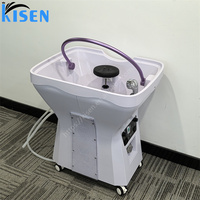 Tête d'évier japonais portable à LED pour spa Water Therapy Thai Massage Shampooing Lit avec vapeur Lavage des cheveux Salons de coiffure