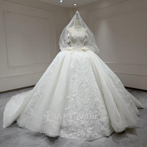 Vestido <span class=keywords><strong>de</strong></span> Novia Civil XX48, Sin Tirantes, Sin Mangas, Espalda con Cordones, Vestido <span class=keywords><strong>de</strong></span> Baile <span class=keywords><strong>de</strong></span> Lujo con Cuentas y Apliques <span class=keywords><strong>de</strong></span> Encaje, Jancember - Product Image 2