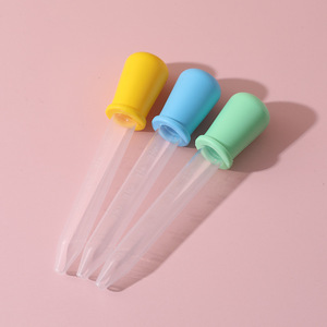 Silicone Graduated Dropper For Infants Anti Choking Design 0-6m Food Grade Bpa Free Easy Clean Feeding <b>Tool</b> - Product Image 4