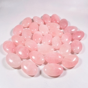 Venta directa de fábrica, piedras preciosas, piedras de jabón de cuarzo rosa de cristal para curar - Product Image 2