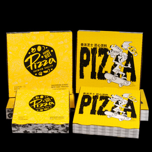 Hộp bánh pizza sóng giấy in ấn theo kích thước tùy chỉnh, phủ lớp UV, có tùy chọn ép nổi thiết kế cho hộp đựng sushi & pizza mang đi - Product Image 3