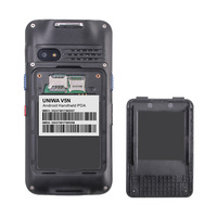 Pda pemindai kode Batang kasar Android Rfid, Terminal Escaner