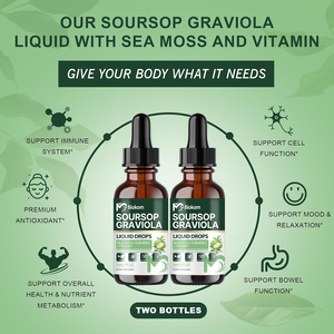Biokom - Gotas Líquidas <span class=keywords><strong>de</strong></span> Guanábana (Graviola) <span class=keywords><strong>de</strong></span> Marca Propia con Musgo Marino, Cúrcuma, Vitaminas, Pimienta Negra y <span class=keywords><strong>Zinc</strong></span>, <span class=keywords><strong>Suplemento</strong></span> Energético e Inmunitario - Product Image 3
