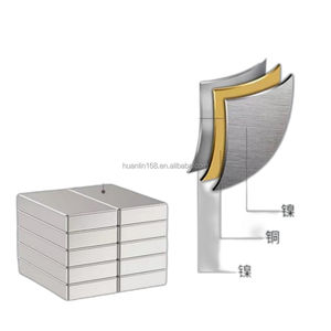 Imán de Neodimio Personalizado N35-N52 con Recubrimiento Permanente de Tierras Raras Ndfeb, Materiales Magnéticos para Motores, Bloques Cuadrados Rectangulares - Product Image 2