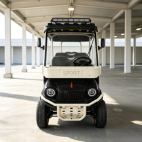 Voiturette de golf électrique SumEV haute performance 60V à batterie au plomb, 4 places, autonomie 30-50km pour terrains de golf de plage