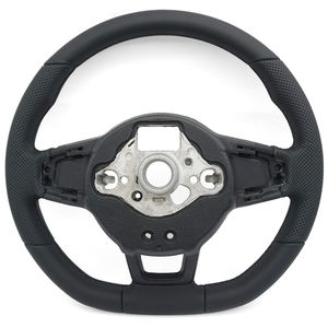 Volante de Cuero, Volante de Alcántara, Volante Cosido a Mano Personalizado para VW GTI Golf <span class=keywords><strong>R</strong></span> <span class=keywords><strong>Arteon</strong></span> Passat B8 GTE Golf Troc - Product Image 6