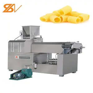 Best selling good price 100-400kg per hour macaroni Spaghetti Shell pasta make machine pasta extruder equipment