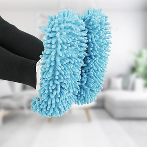 <span class=keywords><strong>Microfibre</strong></span> Chenille Accueil Chiffon Nettoyage Chaussures Couverture Écologique Réutilisable Couvre-chaussures Vadrouille - Product Image 1