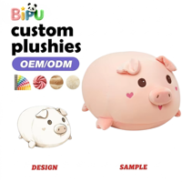 Fabricant de coussins en peluche, coussin en peluche rose personnalisé en forme de cochon, rembourré de coton PP, peluches personnalisées OEM, coussin de sommeil, jouet à câliner