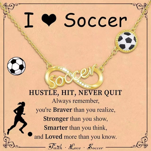 Collana <span class=keywords><strong>con</strong></span> ciondolo a cuore sportivo in rame da donna, all'ingrosso, nuova collezione Infinite, per baseball, football, basket, softball - Product Image 1