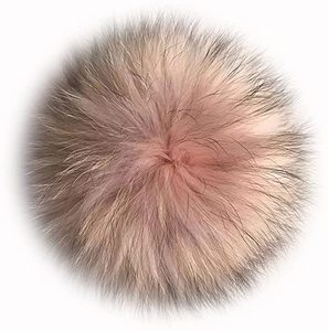 Pompones de piel peluda DIY con <span class=keywords><strong>Pin</strong></span>, pompón de piel Natural de mapache, accesorios para esquí al aire libre para sombreros, bolsos, zapatos, bufandas, Bola de Pelo - Product Image 6