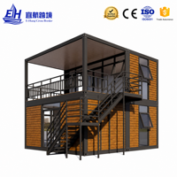 Maison mobile conteneurisée sur mesure, 2 étages, préfabriquée, 20/40 pieds, démontable, pour bureau ou habitation compacte – Fournisseur chinois