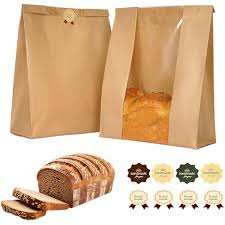 Bolsas de Pan Reciclables con Logotipo Personalizado, Bolsas de Papel Kraft para Empacar Productos Caseros - Product Image 2