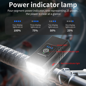 Lampe de poche extérieure double lumière XPE pour le cyclisme, éclairage sportif avec projecteur large, lampe de vélo portable à chargement USB - Product Image 2