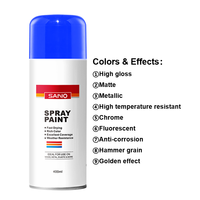 SANVO 400ml aérosol professionnel bleu mat métallisé haute brillance peinture acrylique revêtement liquide pour grossistes