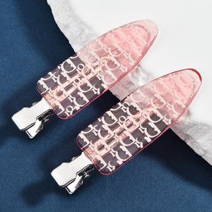 Barrette à cheveux en acrylique de style coréen avec logo personnalisé QianJin, pour fête, Noël, avec logo imprimé - Décoration de cheveux - Product Image 3