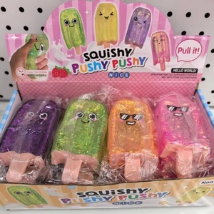 Colorful Ice Cream <b>Bar</b> Style Squishy Toy with Smiley Face Soft PU Squeeze Stress Relief Fidget Toy for Party Gift and Daily Fun - Product Image 5