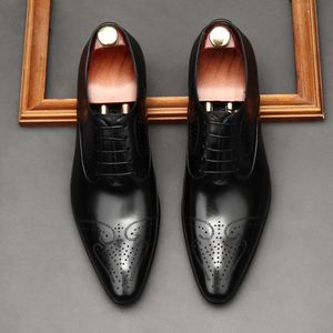 Chaussures habillées en cuir légères pour hommes – Nouvelle collection printemps-hiver – Douces, respirantes et antidérapantes avec semelle en caoutchouc amortissante - Product Image 4