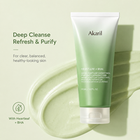 Mousse nettoyante en profondeur Akaril Heartleaf Quercetinol 150ml BHA Élimine les impuretés, l'excès de sébum, désobstrue les pores quotidiennement