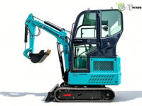 Mini-excavatrice sur chenilles R328 de 2,8 tonnes, avec moteur, engrenages et roulements, machine compacte pour le terrassement agricole et de jardin, petite pelle.