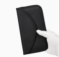 Sacs Faraday légers et élégants pour téléphone et clés de voiture, pochette anti-vol à fermeture éclair bloquant les signaux, protection automobile
