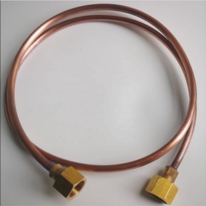 Tubo de Cobre de Alta Presión para Carga de Gas Cloro, 10mm de Diámetro, 1.5mm de Espesor de Pared, Conector Hembra G3/4, 1m de Longitud, Resistente a la Corrosión - Product Image 1