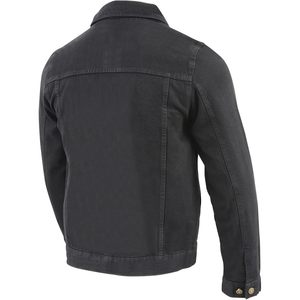 Veste en jean classique noire MDM1015 pour homme en cuir 2025 avec poches pour pistolet - Product Image 5