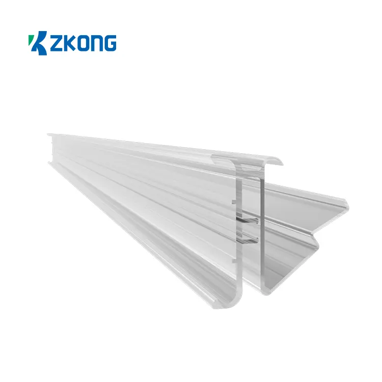Zkong Factory Small Shelf Squeeze Strip For Supermarket Price Tag Made Of Transparent Pvc Plastic Label Holders