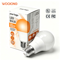Ampoule LED OEM ODM à Marque Privée WOOJONG Homologuée UL A19 E26 5W-15W 120V 2700K-5000K 450lm-1600lm CRI80+