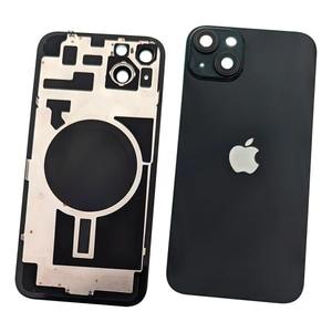 Carcasa Trasera con Soporte Metálico y Lente para iPhone 14 Plus Negra - Product Image 1