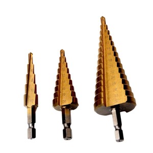 <b>Step</b> <b>Drill</b> Bit Hex Shank Steel Counterbore <b>Drill</b> For Metal Wood Hole Opening Tool - Product Image 4