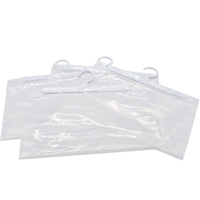 Sac à fermeture éclair transparent de luxe personnalisable avec crochet de suspension, emballage en PVC recyclable pour chaussures, chaussettes et vêtements