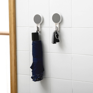 Crochets adhésifs ronds JBS-1327 à fixer au mur pour salle de bain, cuisine, porte, porte-clés, porte-parapluie, 1, 2 ou 3 crochets, en PP - Product Image 1