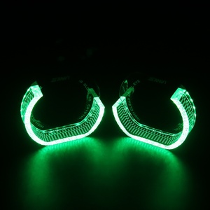 Hot Selling RGB I8 L-shape LED Angel Eyes Headlight Decoration 12V Voltage Projector Lens for Toyota Camry Civic I8 Halo Rings - Product Image 4