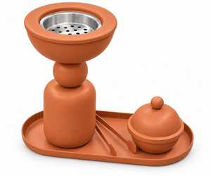 Glass & Wooden <b>Incense</b> Burner for <b>Incense</b> Sticks <b>Cones</b> Outdoor Meditation Travel and Aromatherapy Fragrance Applications - Product Image 4