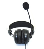 Casque filaire supra-auriculaire ajustable et extensible avec grandes oreillettes souples, suppression du bruit ENC, étanchéité IPX7, transducteur hybride, 3,5 mm