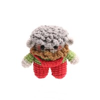 Vente en gros de porte-clés jouets en crochet faits à la main animaux en peluche mignons ours doux et lapin tournesol et pomme de terre cadeaux pour enfants
