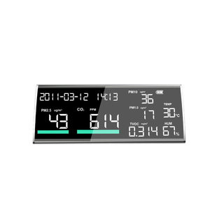 เครื่องวัดคุณภาพอากาศอเนกประสงค์ขายดี 9 in 1 ตรวจวัด PM2.5/PM10/PM1.0 ค่าสารประกอบอินทรีย์ระเหยง่าย (TVOC) คาร์บอนไดออกไซด์ (CO2)  พร้อมวิเคราะห์ก๊าซดำ  ปรับแต่งได้ตามความต้องการ OEM ODM - Product Image 3
