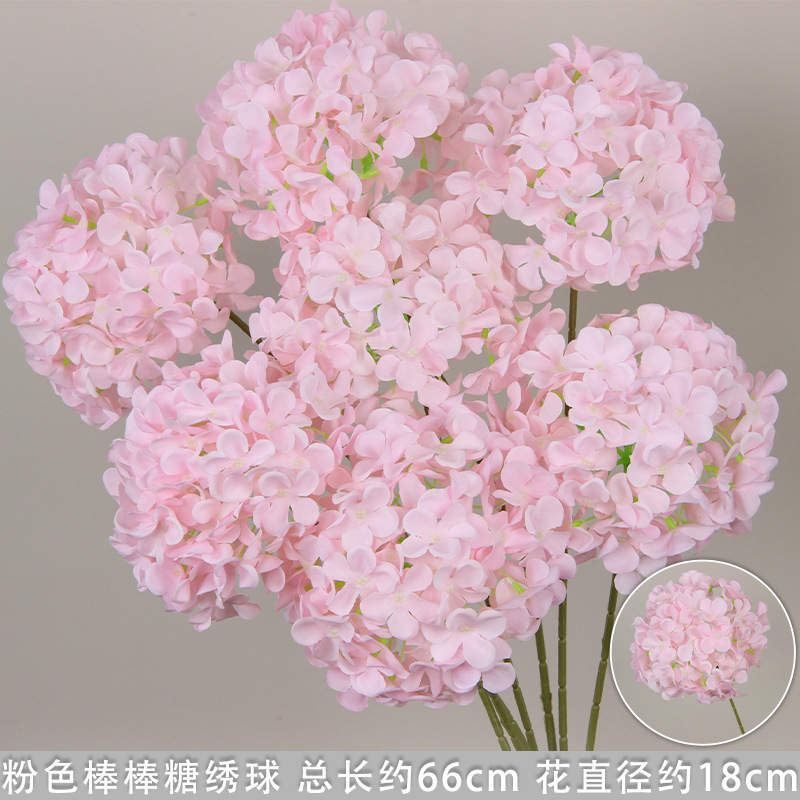 Porte-hortensia sucette rose clair