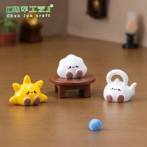 Chenjuns mignons croissants au thé au lait, <span class=keywords><strong>petites</strong></span> poupées mignonnes réconfortantes, articles de décoration de bricolage, accessoires suspendus et micro-landsca - Product Image 5